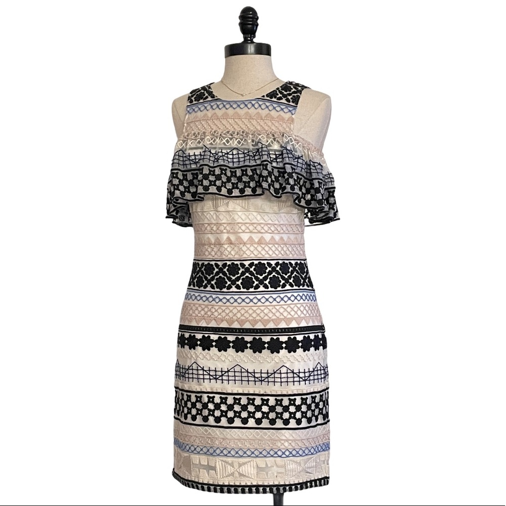 Parker Eleni Embroidered Multi-Color Dress - XS - Picture 3 of 6